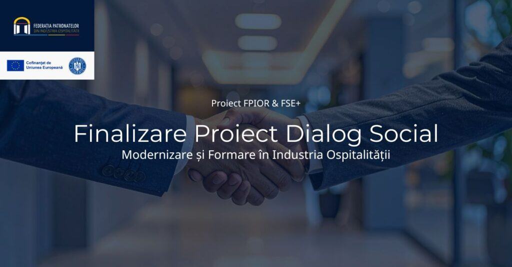 Finalizare proiect dialog social industria ospitalității